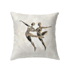 Elegant indoor pillow designed for lovers of dance and fashion