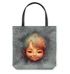 Durable Magical Cherubs Basketweave Carryall Tote.