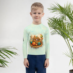 Magical Confectionary Rash Guard for kids with UV protection.