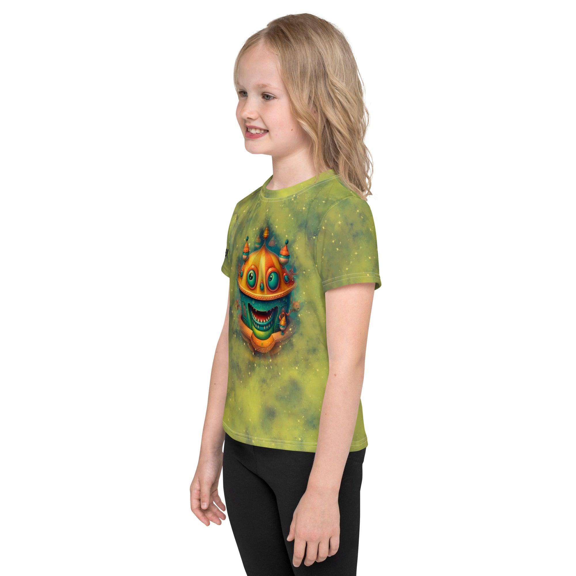 Back view of the Magical Merry Go Round T-shirt for children.