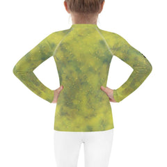 Back view of the Merry Go Round Rash Guard for kids.
