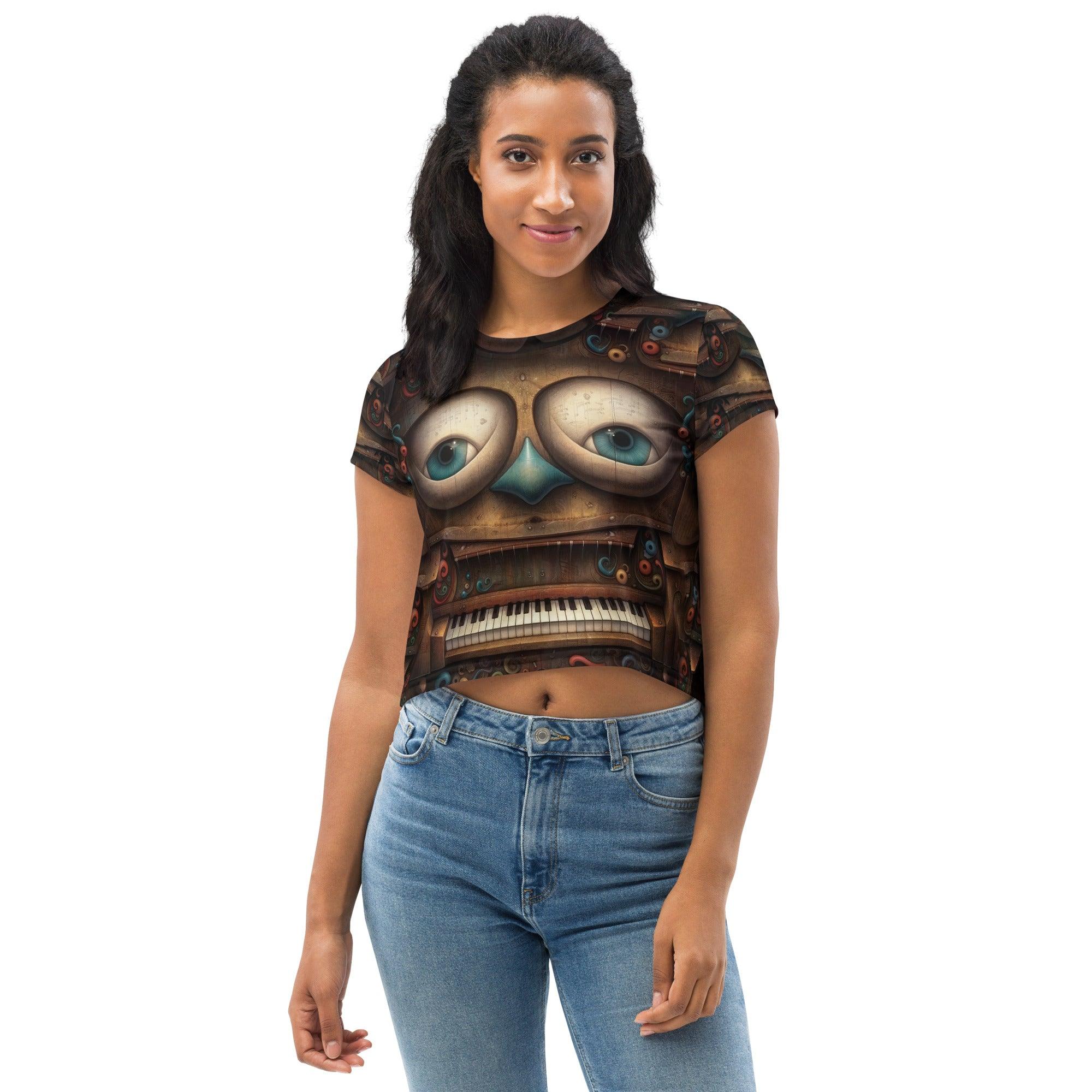 Magical Mosaic All-Over Print Crop Tee - Beyond T-shirts