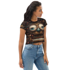 Magical Mosaic All-Over Print Crop Tee - Beyond T-shirts