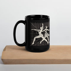 Majestic Balletic Attire Mug on a table with balletic decor.