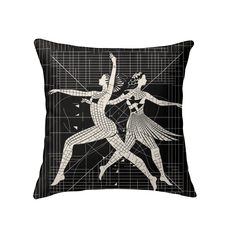 "Soft and luxurious balletic attire themed pillow for stylish comfort."