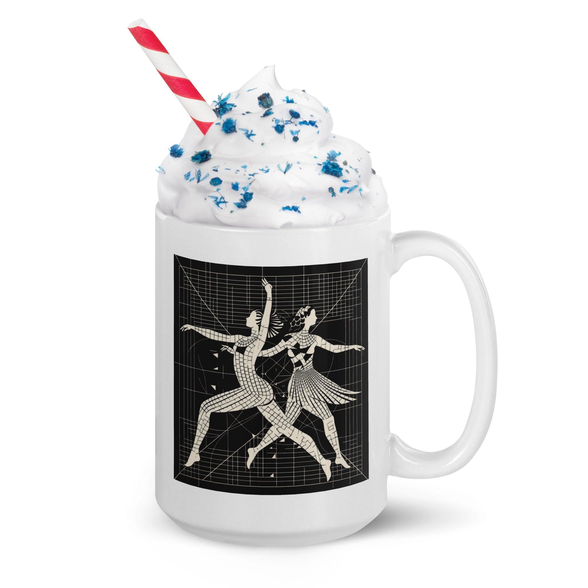 Majestic Balletic Attire mug on white background.