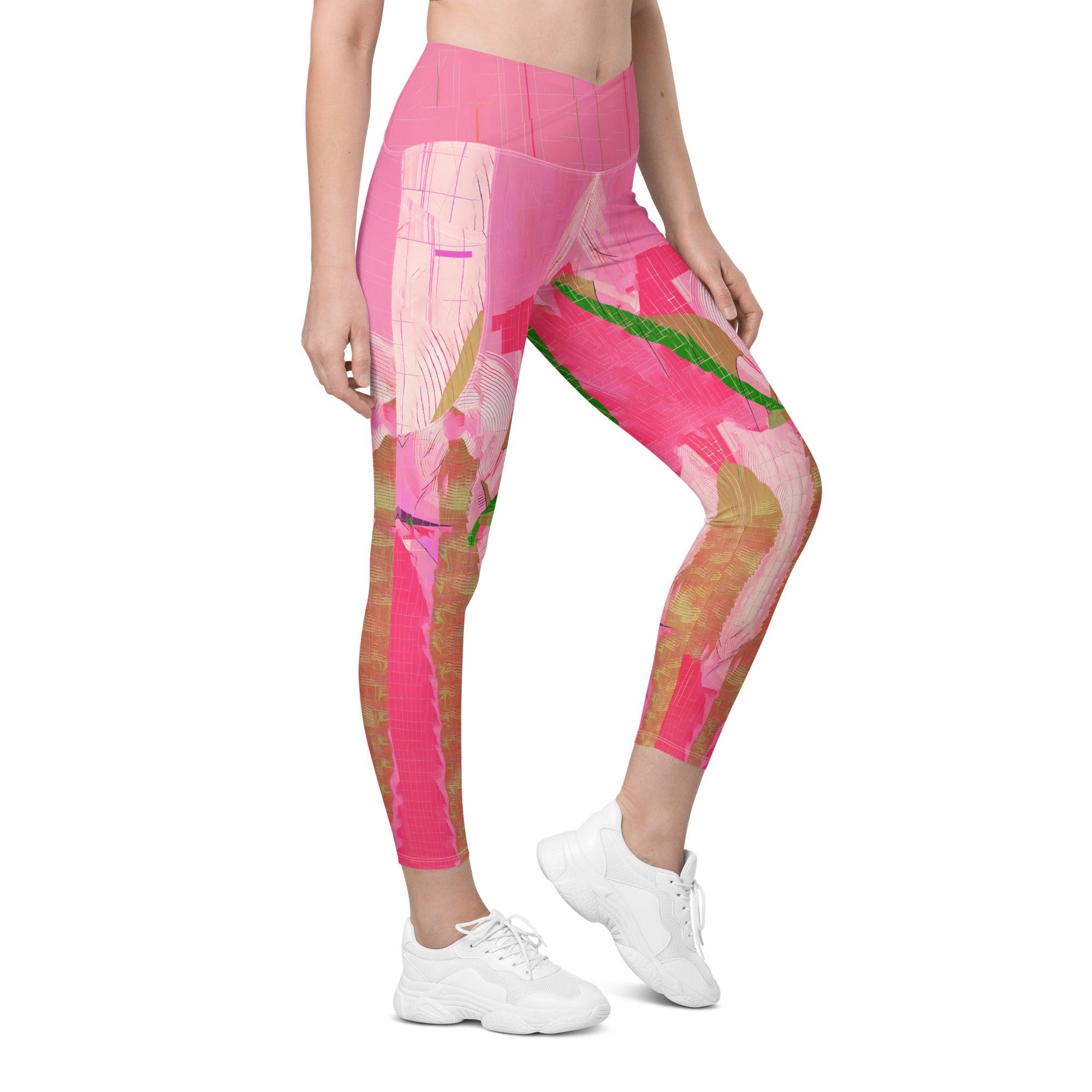 Majestic Dance Attire Crossover Leggings With Pockets - Beyond T-shirts