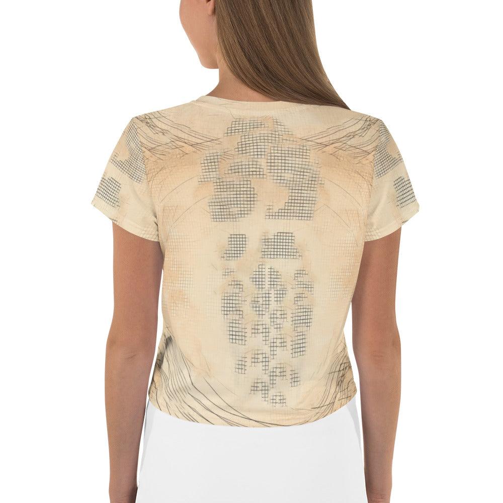 Majestic Feminine Dance Motion All-Over Print Crop Tee - Beyond T-shirts