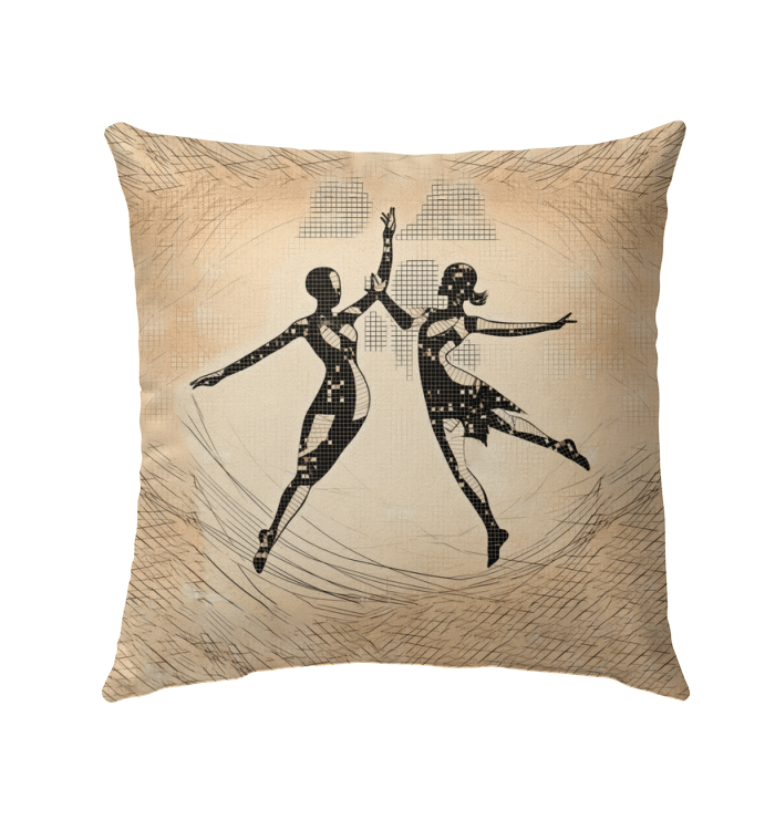 Majestic Feminine Dance Motion Outdoor Pillow - Beyond T-shirts