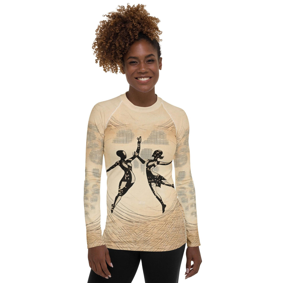 Majestic Feminine Dance Motion Women's Rash Guard - Beyond T-shirts