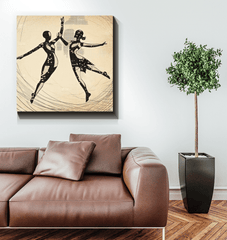 Majestic Feminine Dance Motion Wrapped Canvas - Beyond T-shirts