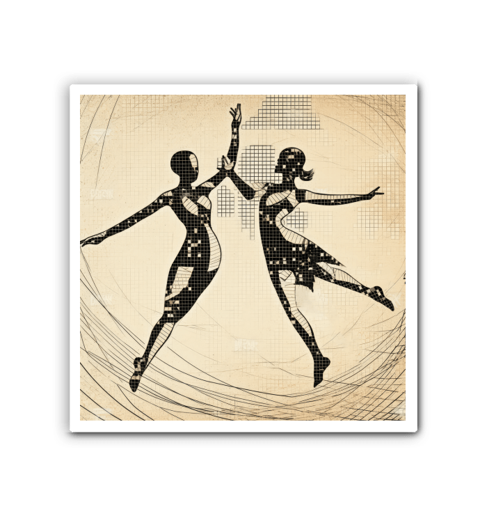 Majestic Feminine Dance Motion Wrapped Canvas - Beyond T-shirts