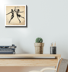 Majestic Feminine Dance Motion Wrapped Canvas - Beyond T-shirts