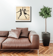 Majestic Feminine Dance Motion Wrapped Canvas - Beyond T-shirts