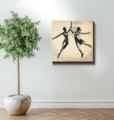 Majestic Feminine Dance Motion Wrapped Canvas - Beyond T-shirts