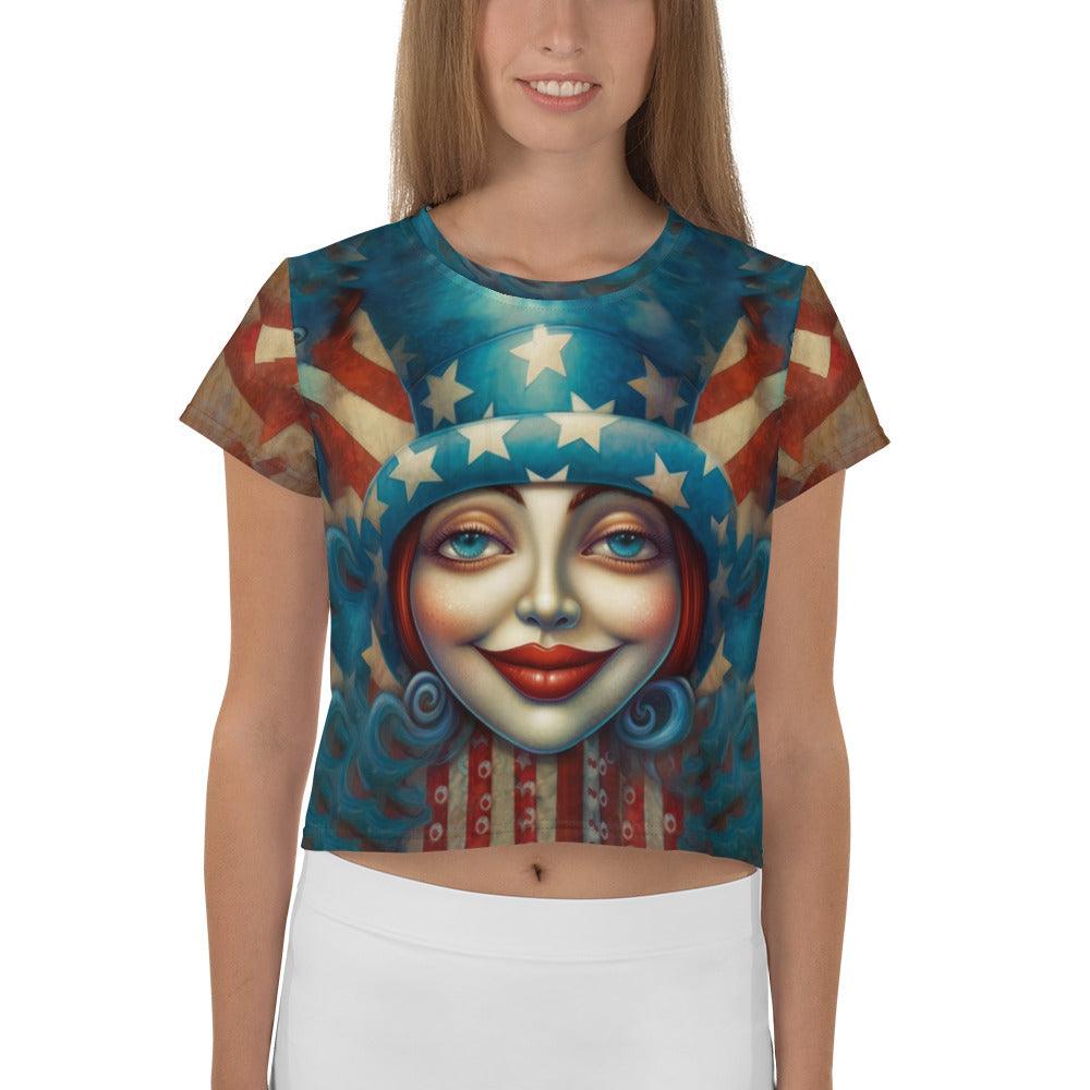 Majestic Majesty All-Over Print Crop Tee - Beyond T-shirts