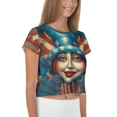 Majestic Majesty All-Over Print Crop Tee - Beyond T-shirts