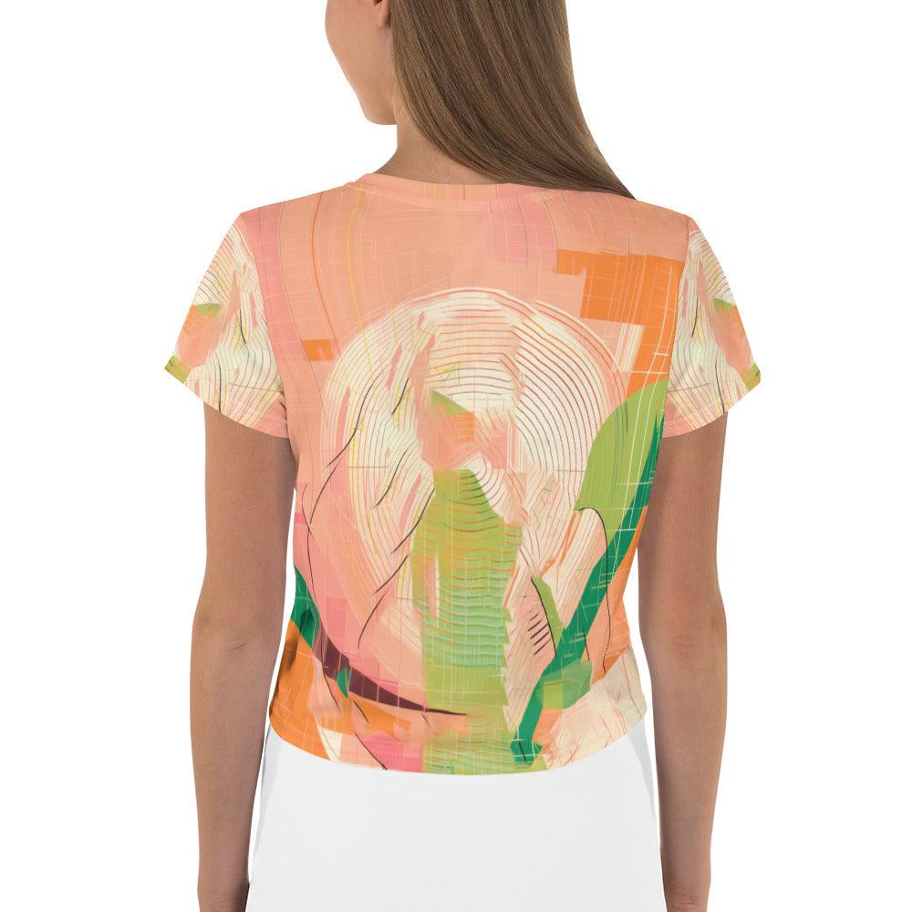 Majestic Women's Dance Attire All-Over Print Crop Tee - Beyond T-shirts