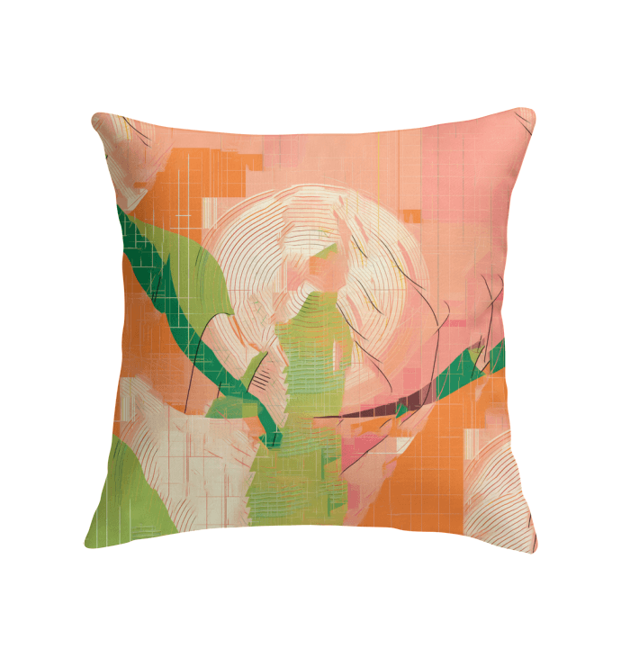 Elegant dance attire pattern on a comfy indoor pillow