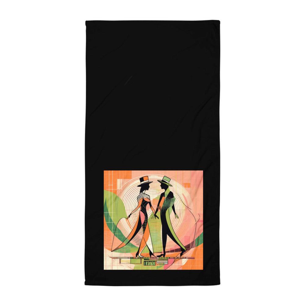 Close-up of the soft and absorbent fabric of the Majestic Dance Towel