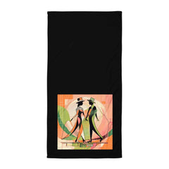 Close-up of the soft and absorbent fabric of the Majestic Dance Towel