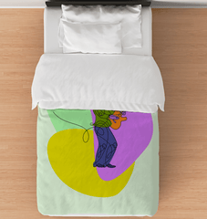 Man With An Electric Guitar Comforter - Twin - Beyond T-shirts