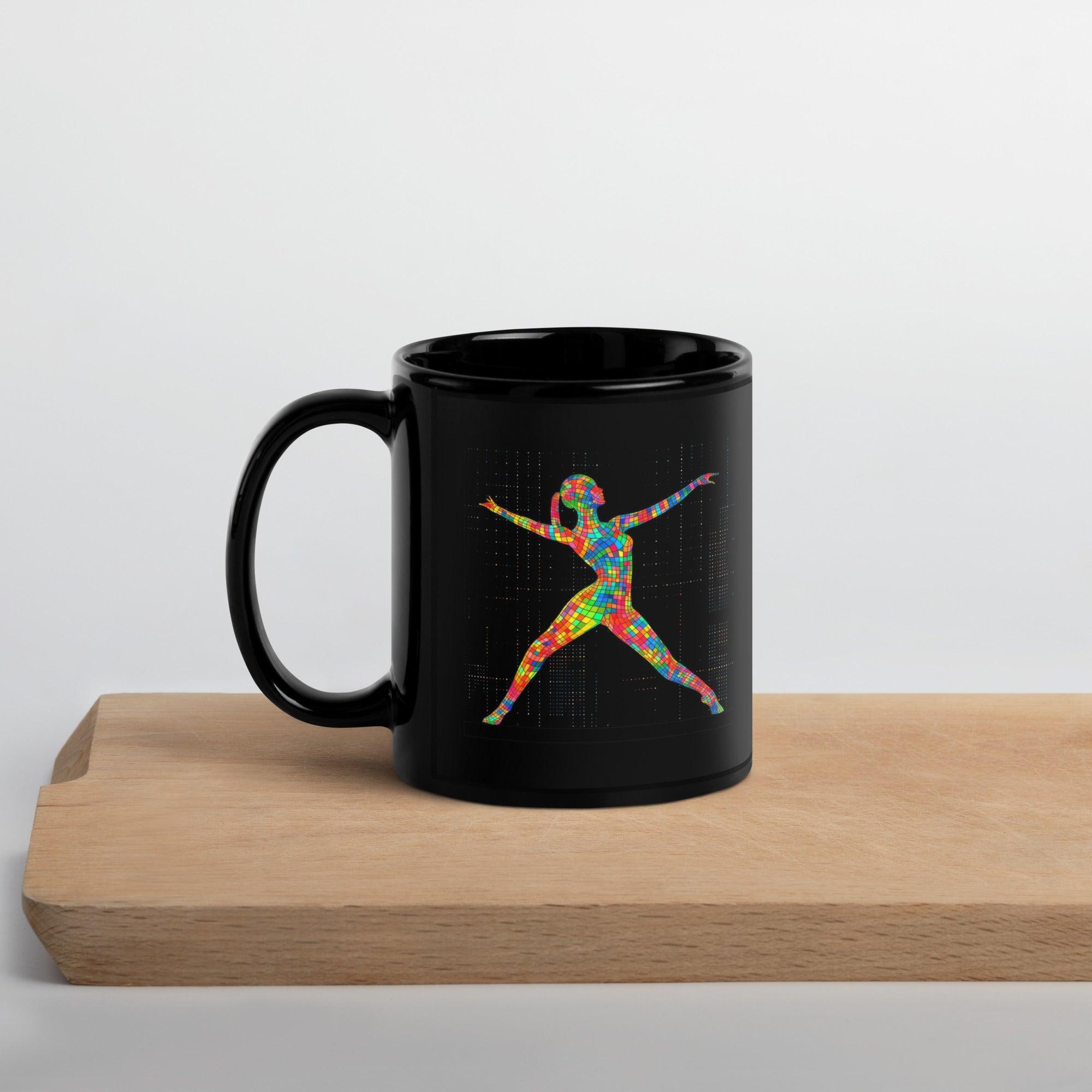 Close-up of Melodic Balletic Attire mug's glossy finish