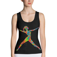 Melodic Balletic Attire Sublimation Tank Top on Model