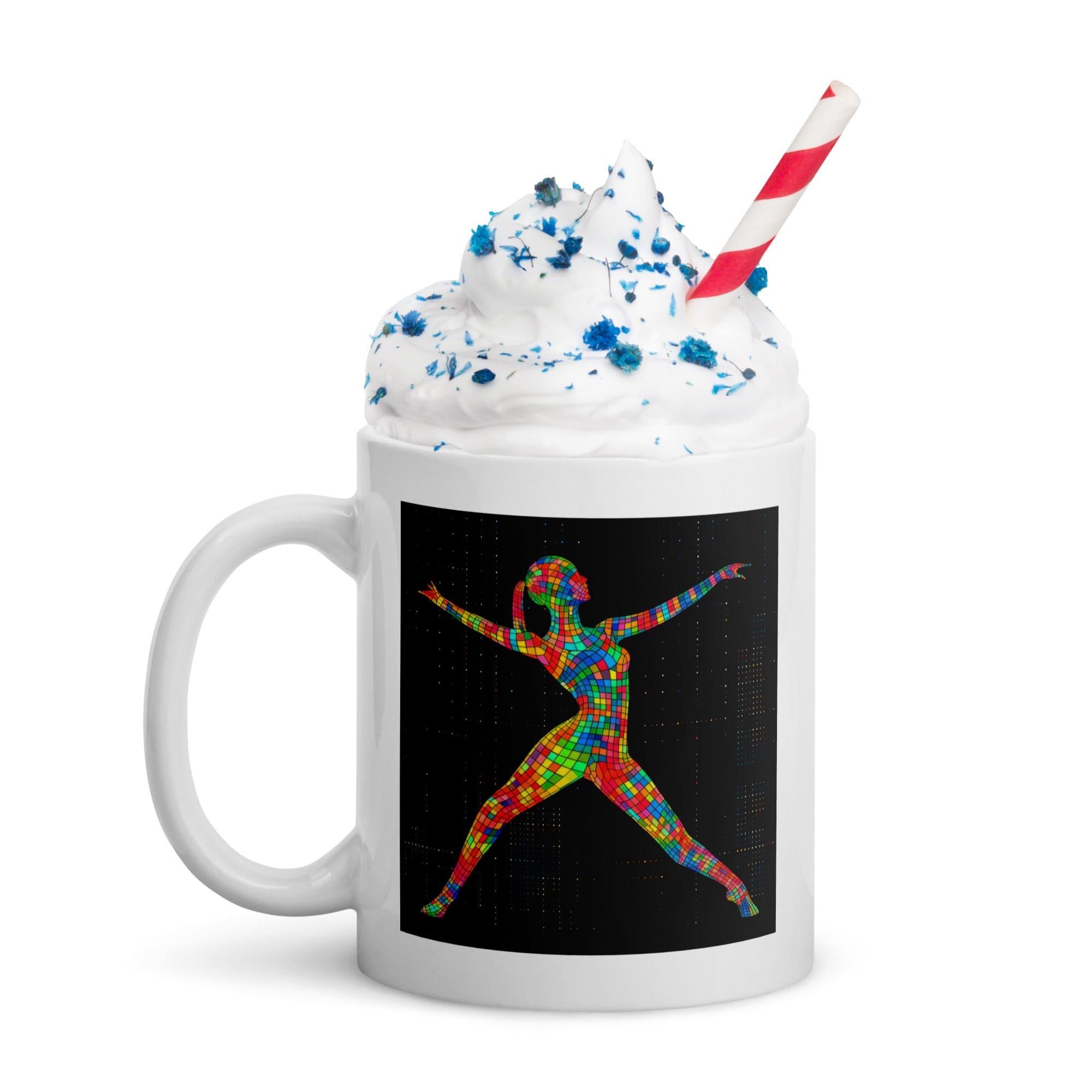 Melodic Balletic Attire White Glossy Mug - Beyond T-shirts