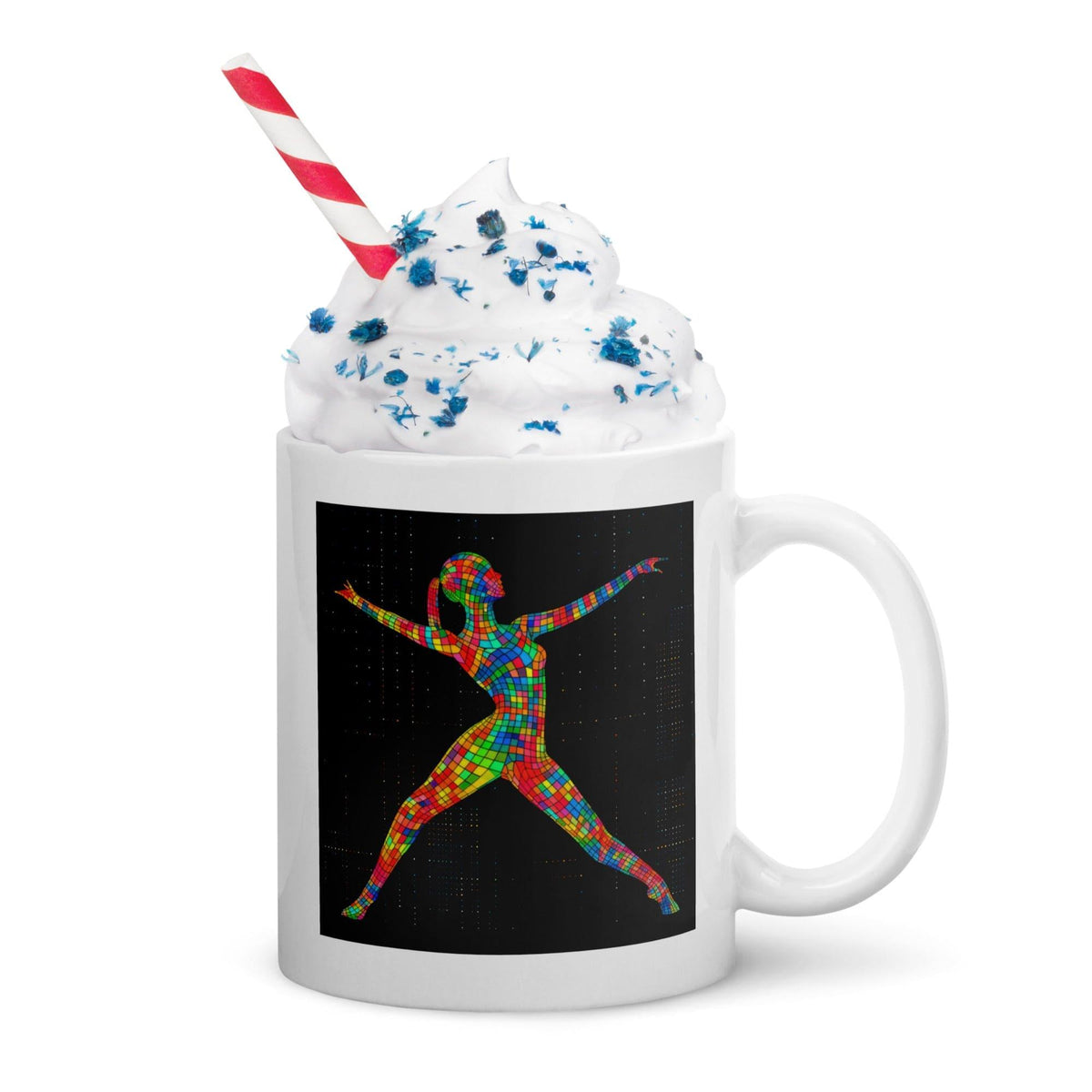 Melodic Balletic Attire White Glossy Mug - Beyond T-shirts