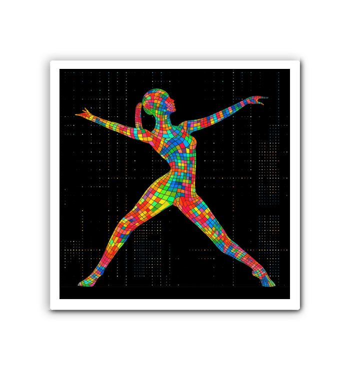 Elegant balletic attire canvas wall art.