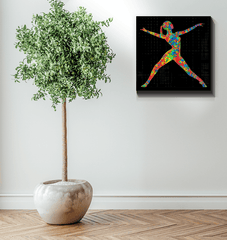 Ballet dress canvas art for dance enthusiasts.