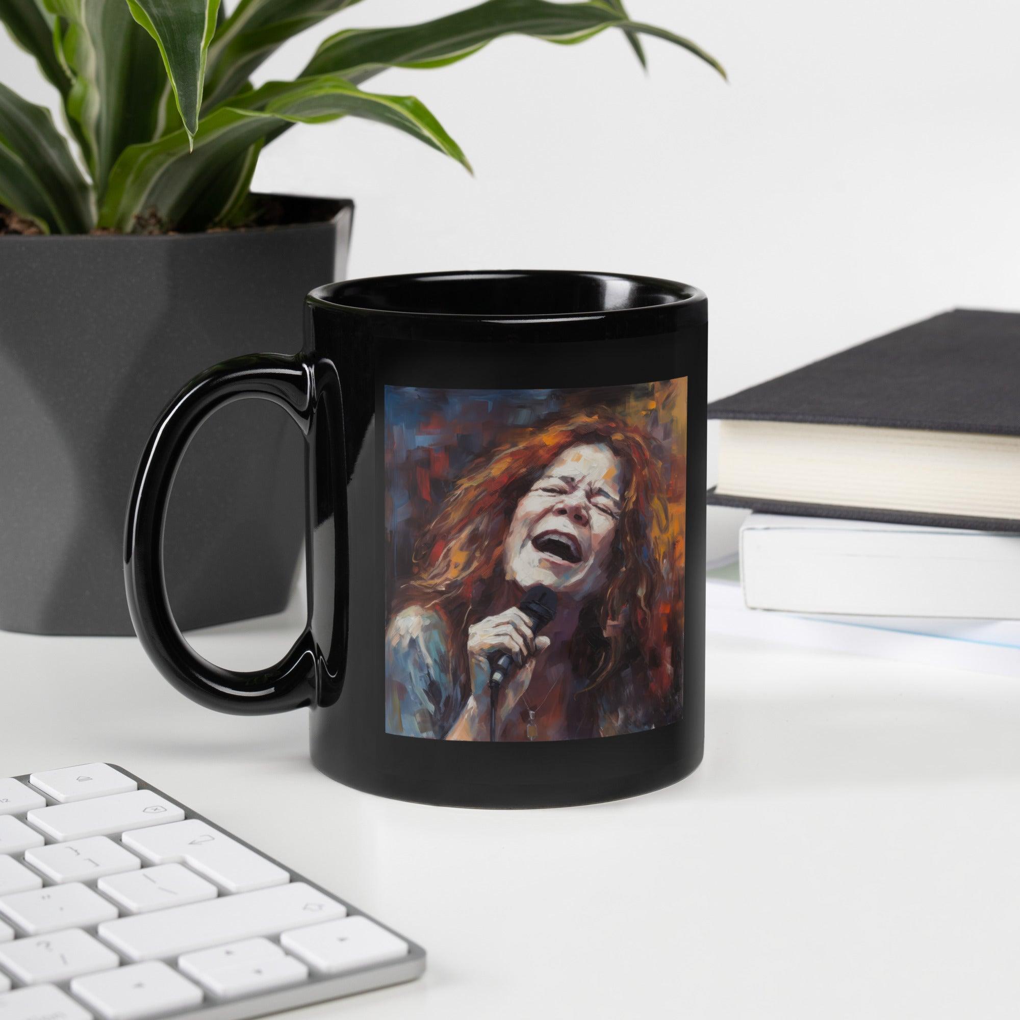 Melodic Madness Black Glossy Mug - Beyond T-shirts