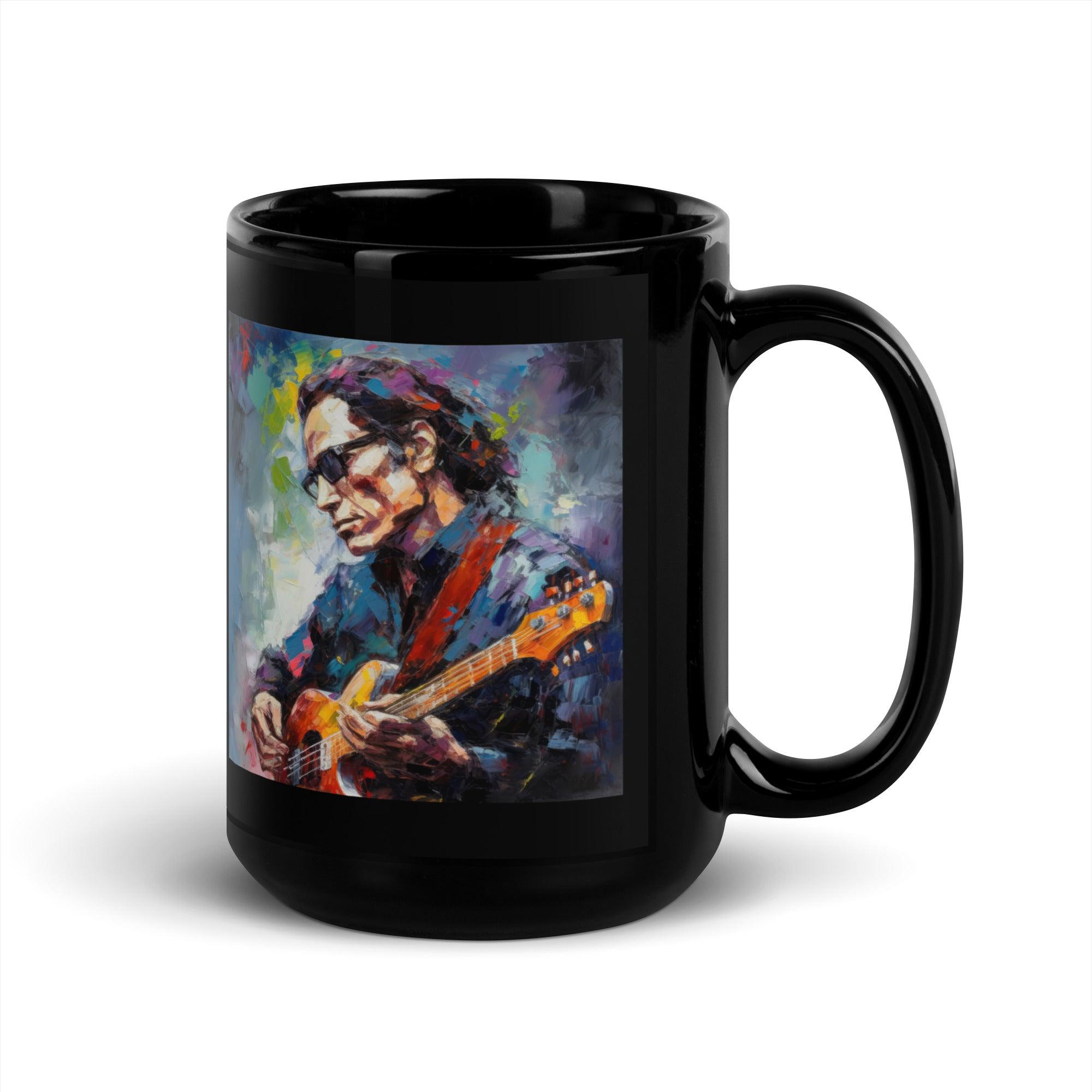 Melodic Maestro Black Glossy Mug - Beyond T-shirts