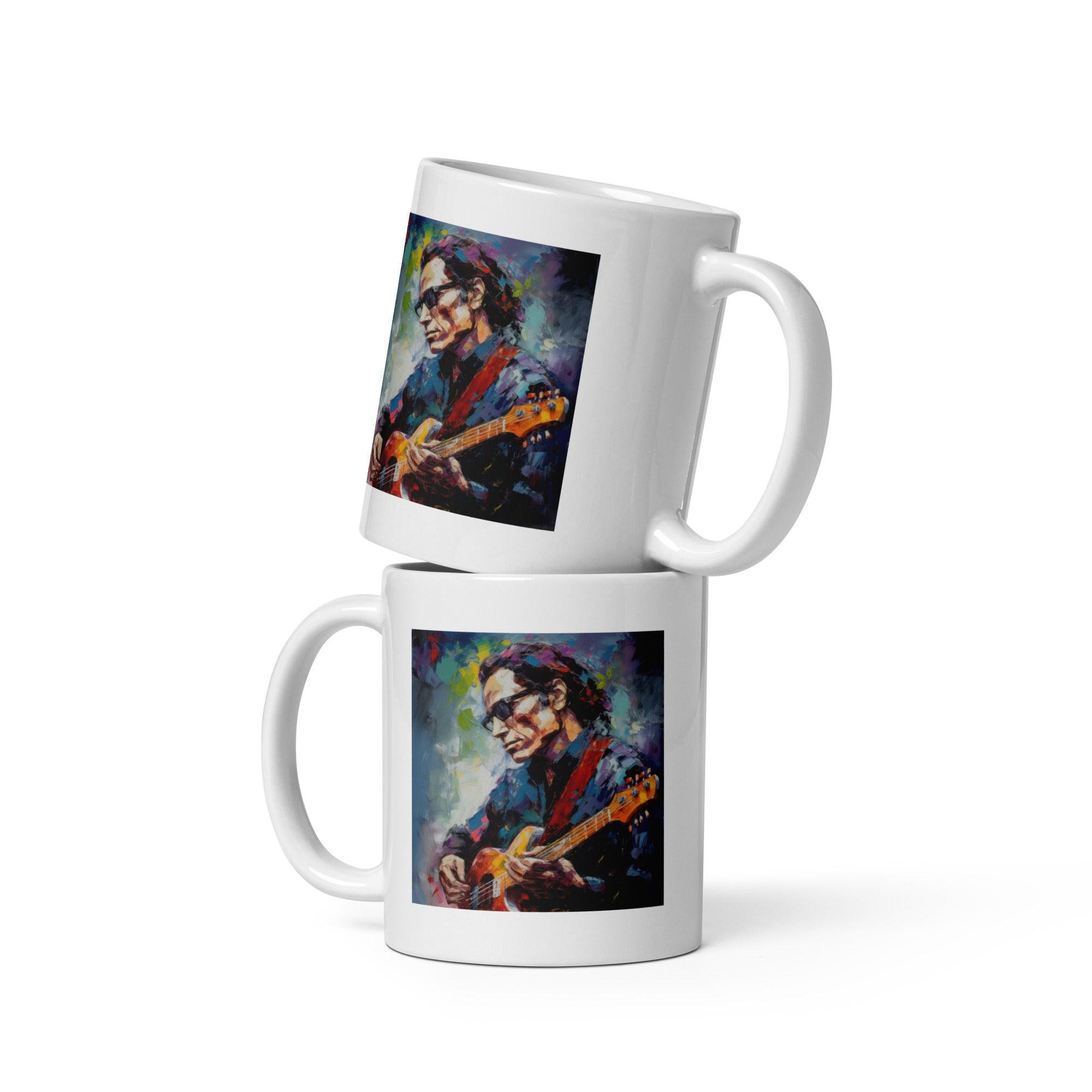 Melodic Maestro White Glossy Mug - Beyond T-shirts