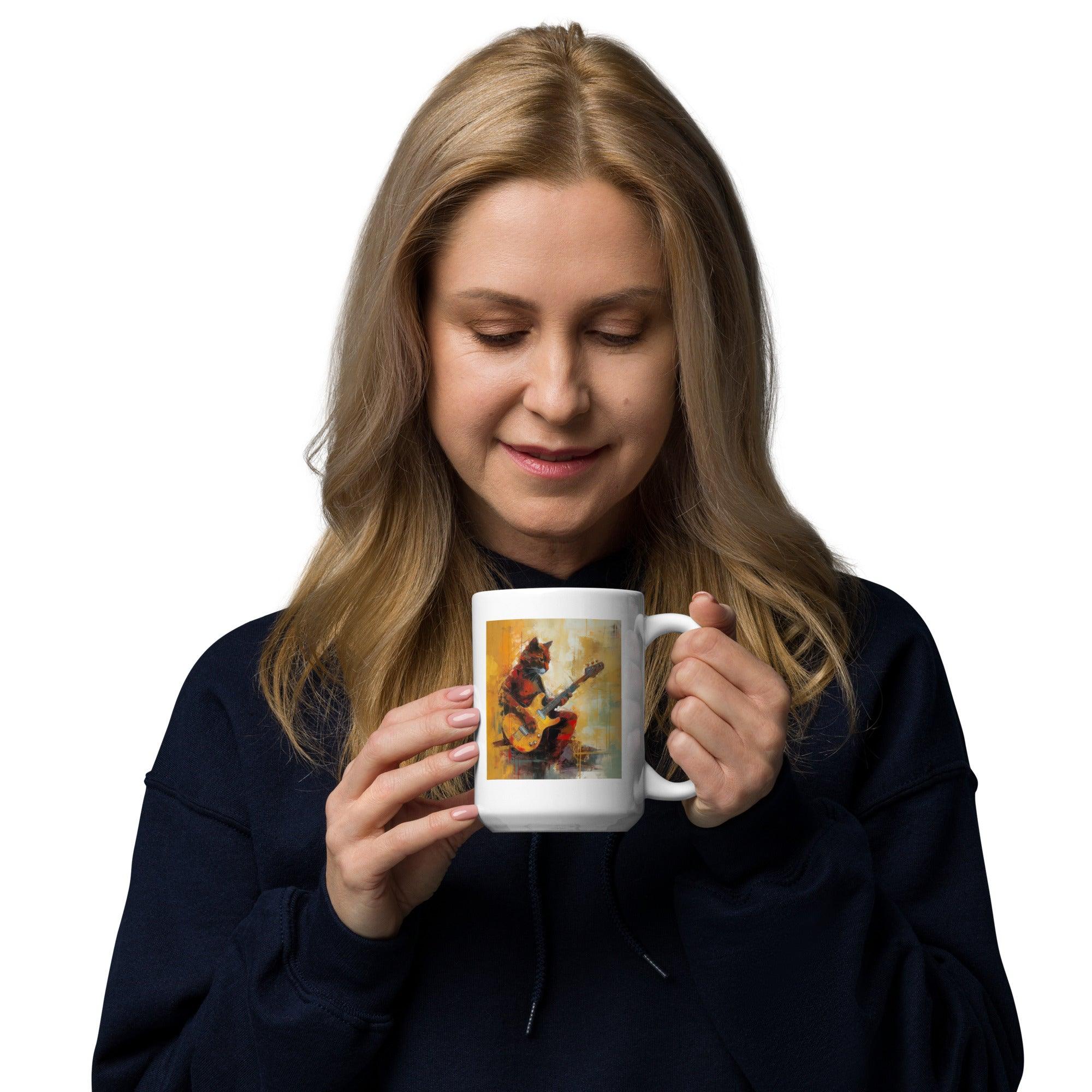 Melodic Mastery White Glossy Mug - Beyond T-shirts