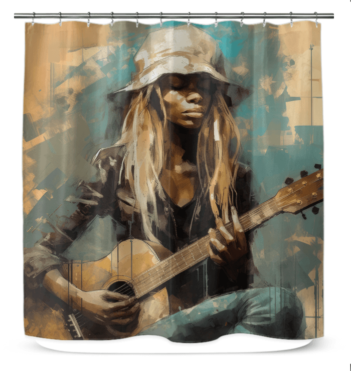 Melodic Movements Shower Curtain - Beyond T-shirts