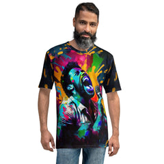 Melodic notes illuminate art men's t-shirt - Beyond T-shirts