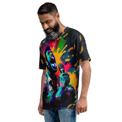 Melodic notes illuminate art men's t-shirt - Beyond T-shirts