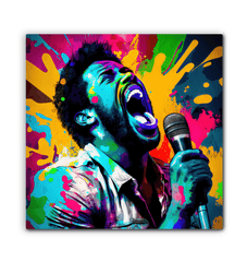 Melodic Notes Illuminate Art Wrapped Canvas - Beyond T-shirts