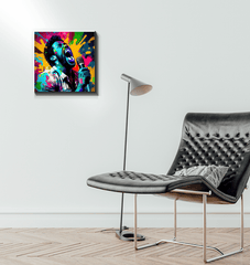Melodic Notes Illuminate Art Wrapped Canvas - Beyond T-shirts