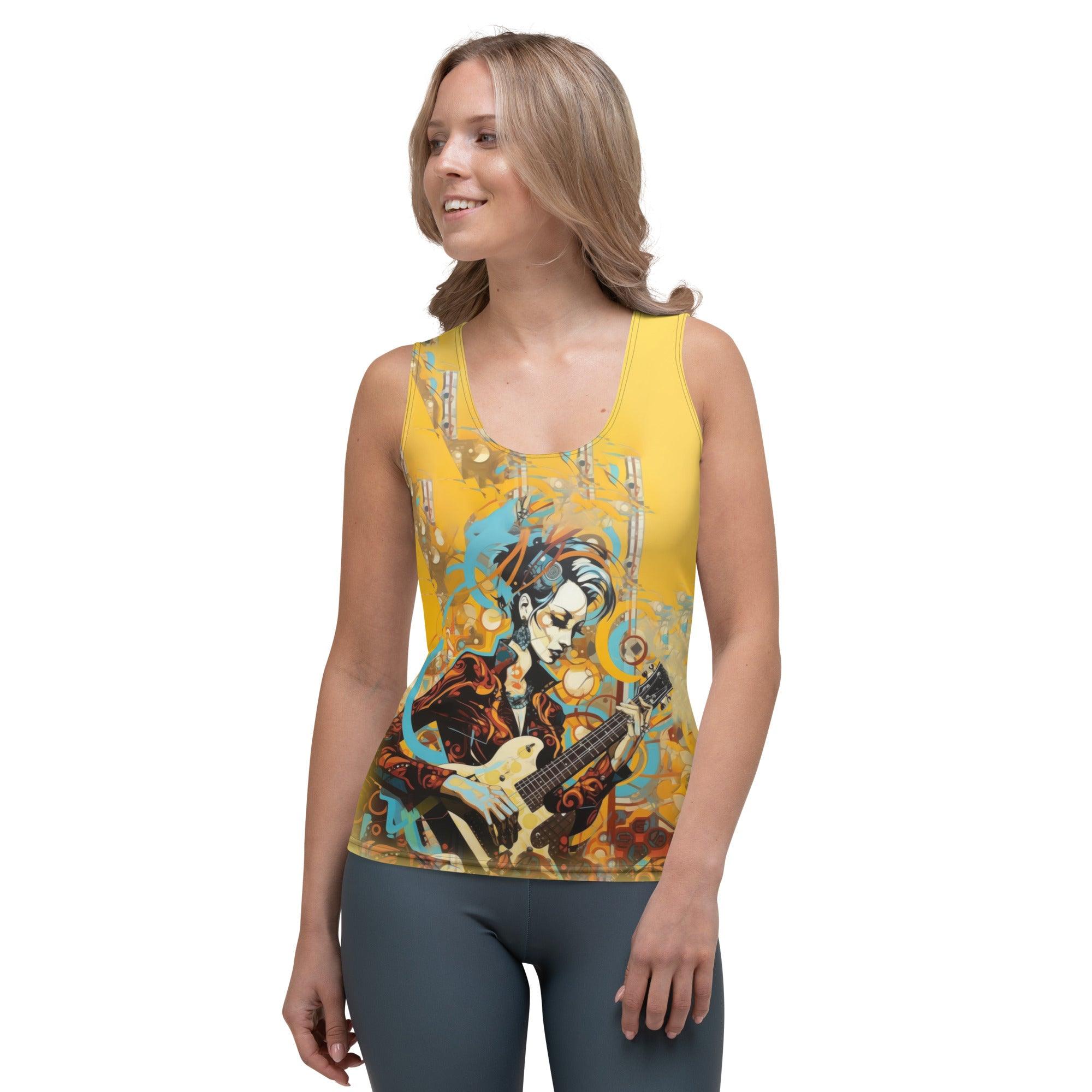 Melodies Heal the Heart Sublimation Tank Top - Front View