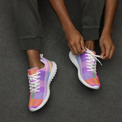 Light up your run with the vivid colors of Rainbow Runner Shoes, designed for men who embrace both speed and style.