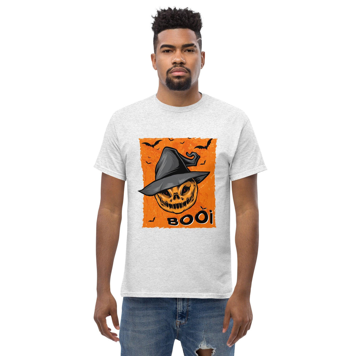 Men's Classic Tee: Spine-Chilling Spirits Halloween Edition - Beyond T-shirts