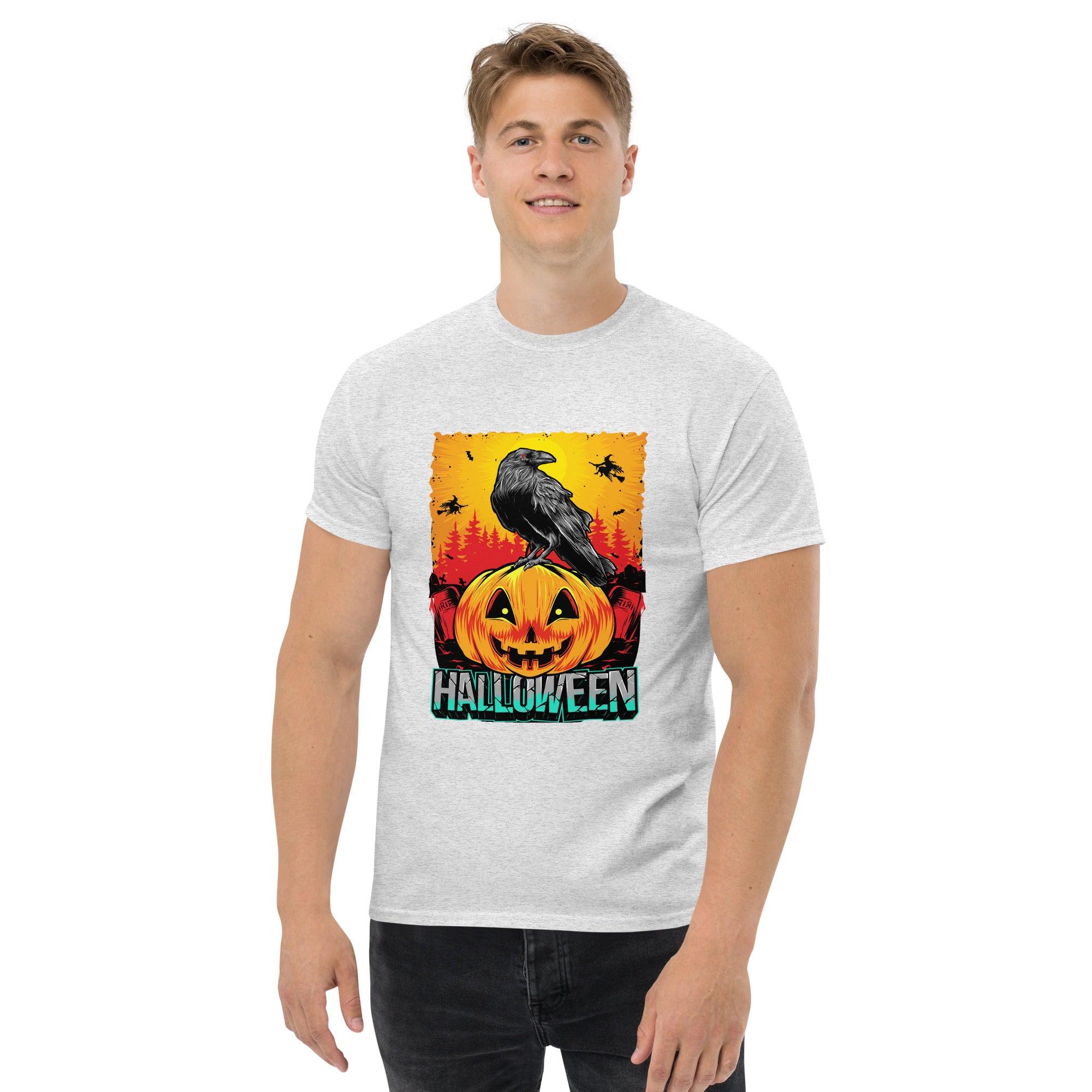 Eerie Entities: Men's Classic Halloween Tee - Beyond T-shirts