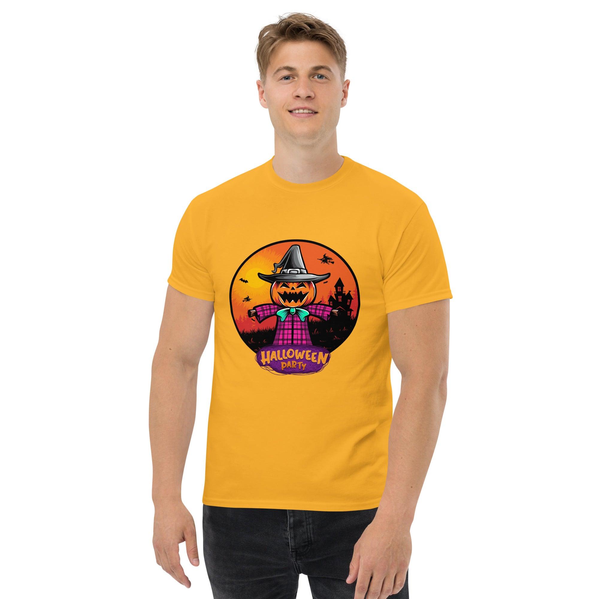 Men's Classic Tee: Haunted Halls Halloween Edition - Beyond T-shirts