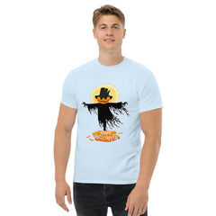Ghostly Gathering: Men's Classic Halloween Tee - Beyond T-shirts