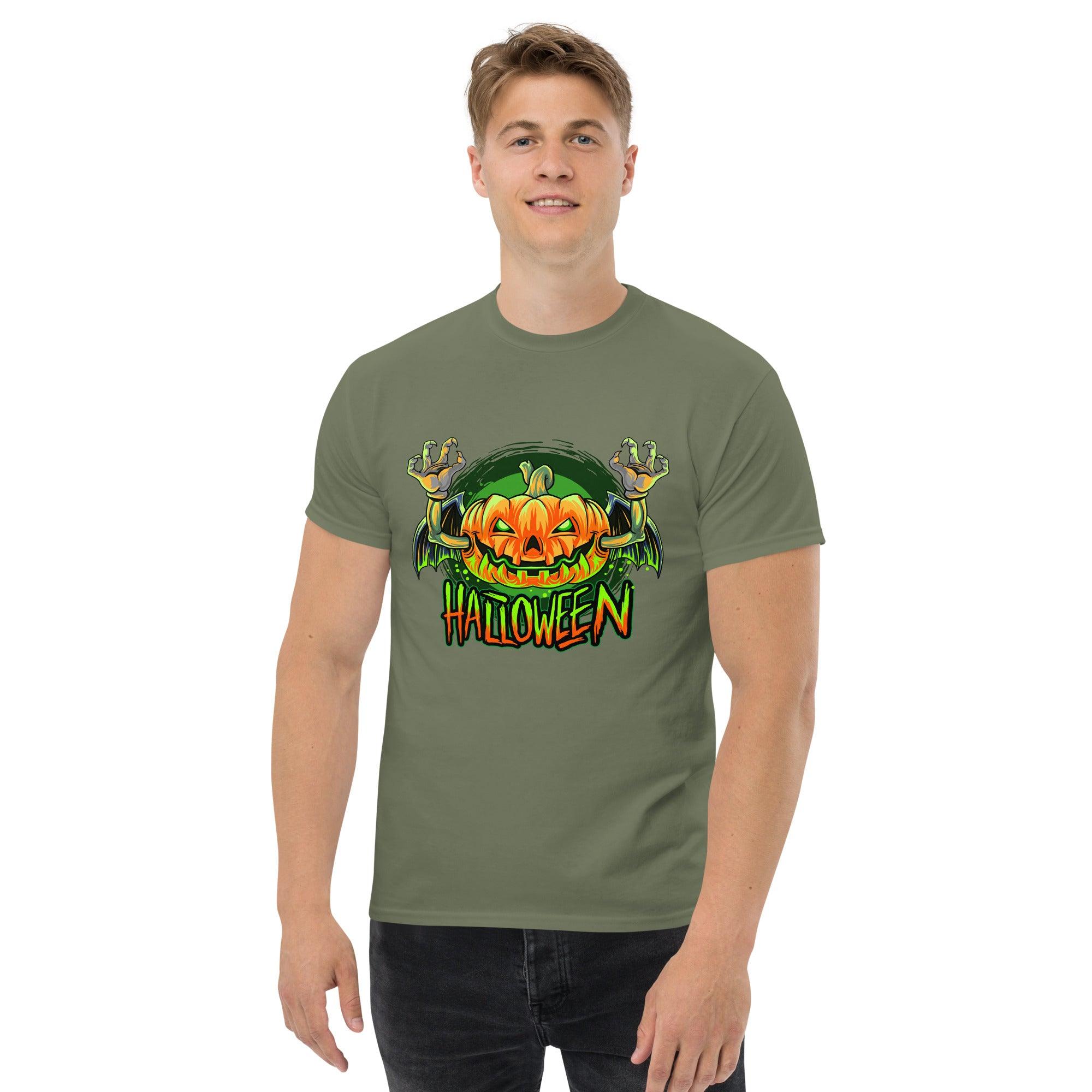 Men's Classic Tee: Ghostly Groove Halloween Edition - Beyond T-shirts