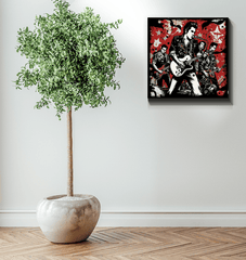 Metal unites, not divides wrapped canvas - Beyond T-shirts