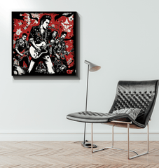 Metal unites, not divides wrapped canvas - Beyond T-shirts